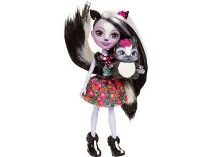 Mattel Enchantimals panenka se zvířátkem Sage Skunk