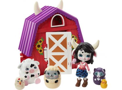 Mattel Enchantimals tajné útočiště nejlepších přátel Cow Cambrie Farmhouse