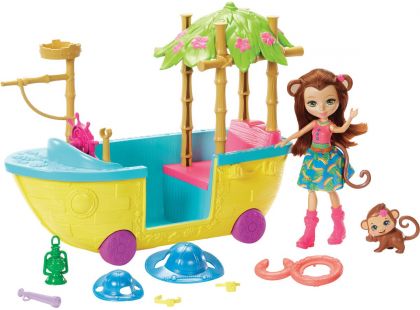 Mattel Enchantimals vyhlídková loď do džungle