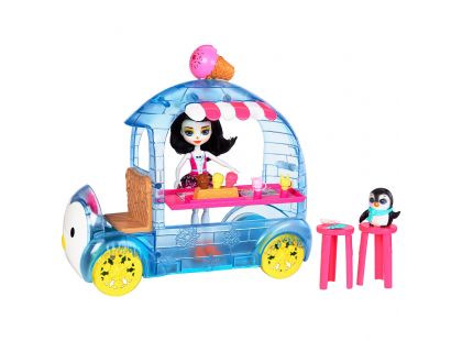 Mattel Enchantimals Zmrzlinový vozík s tučňákem