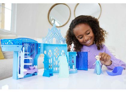 Mattel Frozen sněhové překvapení herní set a malá panenka 10 cm