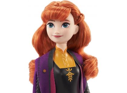 Mattel Frozen panenka Anna ve fialovým plášti 29 cm