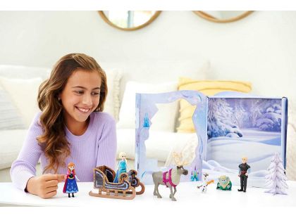Mattel Frozen pohádkový příběh malé panenky Anna a Elsa s kamarády