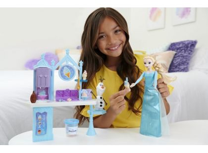 Mattel Frozen zmrzlinový stánek s Elsou a Olafem herní set
