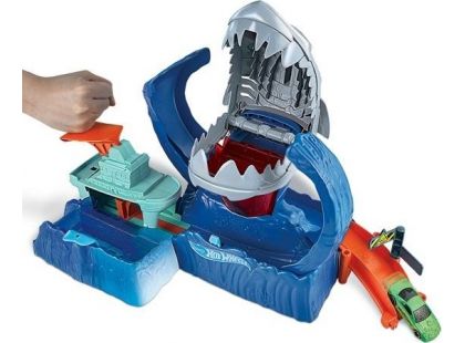 Mattel Hot Wheels city color shifters robo žralok útočí