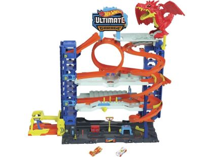 Mattel Hot Wheels City Garáž s drakem - Poškozený obal