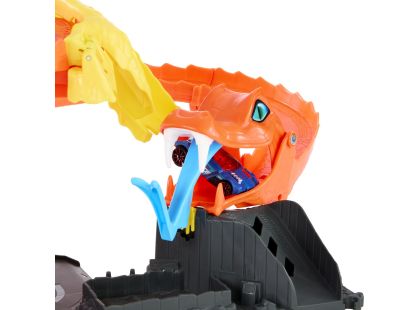 Mattel Hot Wheels City hladová kobra útočí na pizzerku - Poškozený obal