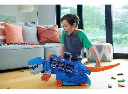 Mattel Hot Wheels City T-Rex tahač se světly a zvuky - Poškozený obal