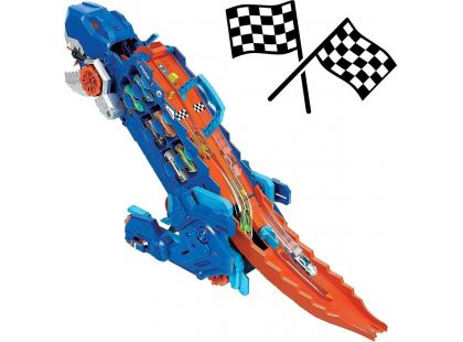 Mattel Hot Wheels City T-Rex tahač se světly a zvuky