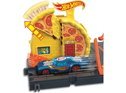 Mattel Hot Wheels City zábava ve městě Speed Pizza Pick-Up