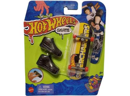 Mattel Hot Wheels fingerboard a boty 10,5 cm Charged - Up Champ