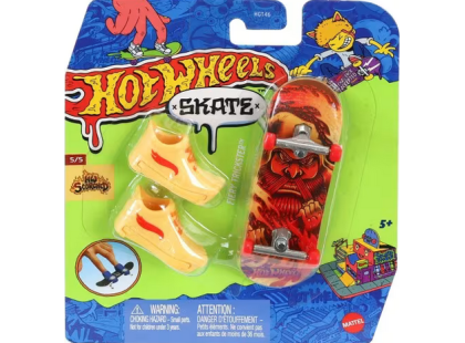Mattel Hot Wheels fingerboard a boty 10,5 cm Fiery trickster Mattel Hot Wheels fingerboard a boty 10,5 cm Fiery trickster