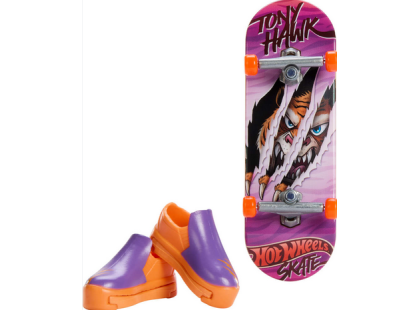 Mattel Hot Wheels fingerboard a boty 10,5 cm Thrashin tiger Mattel Hot Wheels fingerboard a boty 10,5 cm Thrashin tiger