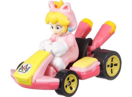 Mattel Hot Wheels Mario Kart angličák Cat Peach