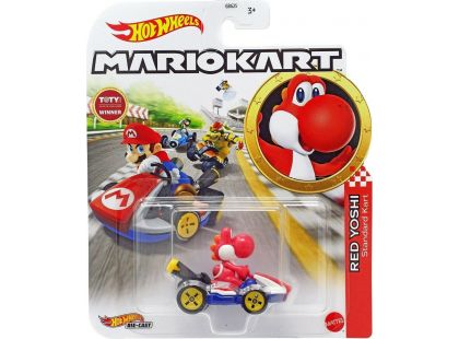 Mattel Hot Wheels Mario Kart angličák Red Yoshi