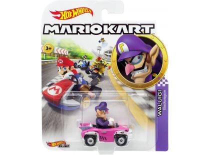 Mattel Hot Wheels Mario Kart angličák Waluigi