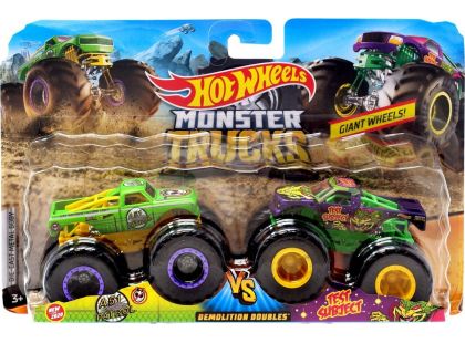 Mattel Hot Wheels Monster trucks demoliční duo A51 Pathol a Test Subject