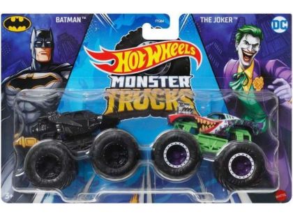 Mattel Hot Wheels Monster trucks demoliční duo Batman a The Joker