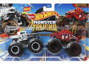 Mattel Hot Wheels Monster trucks demoliční duo Bone Shaker VS Skelesaurus