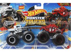 Mattel Hot Wheels Monster trucks demoliční duo Bone Shaker VS Skelesaurus