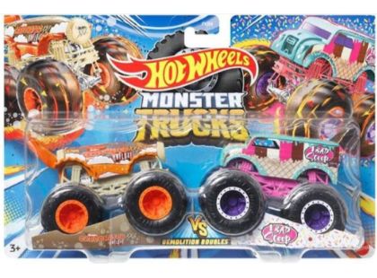 Mattel Hot Wheels Monster trucks demoliční duo Carbonator XXL Hwfloat a 1 Bad Scoop