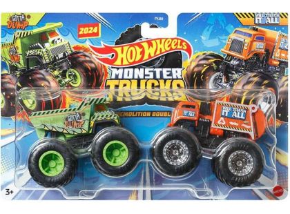 Mattel Hot Wheels Monster trucks demoliční duo Gotta Dump a Will Trash it All