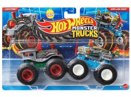 Mattel Hot Wheels Monster trucks demoliční duo Loko Punk a Airplane Mode