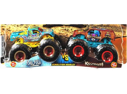 Mattel Hot Wheels Monster trucks demoliční duo Raijyu a Kovmori