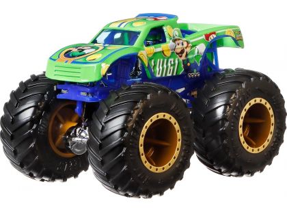 Mattel Hot Wheels Monster Trucks tematický truck 9 cm Luigi