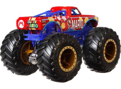 Mattel Hot Wheels Monster Trucks tematický truck 9 cm Super Mario