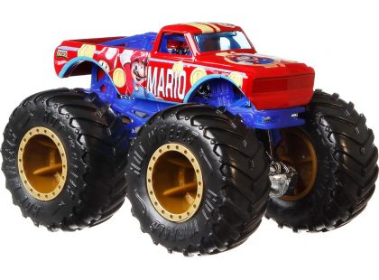 Mattel Hot Wheels Monster Trucks tematický truck 9 cm Super Mario