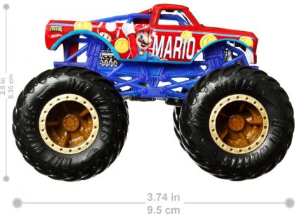 Mattel Hot Wheels Monster Trucks tematický truck 9 cm Super Mario