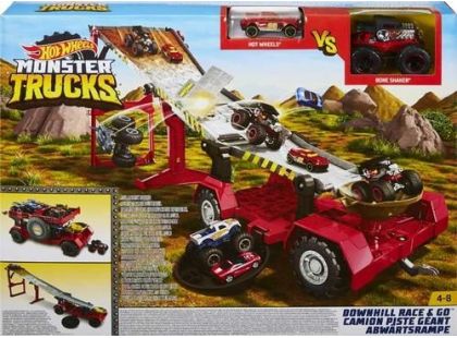 Mattel Hot Wheels monster trucks závod z kopce 2v1