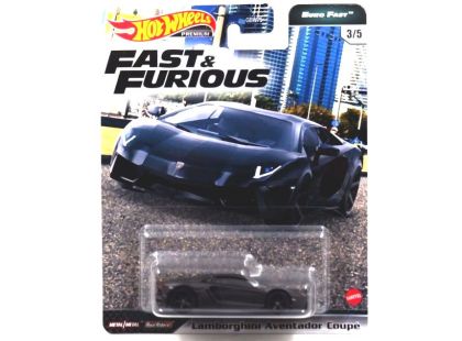 Mattel Hot Wheels prémiové auto – Rychle a zběsile Lamborghini Aventador Coupé