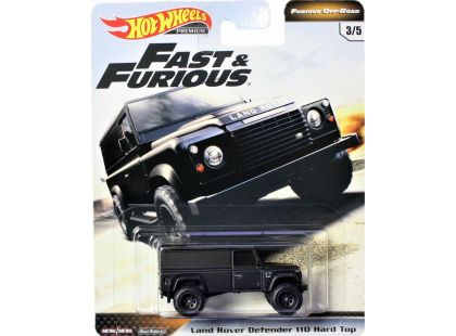 Mattel Hot Wheels prémiové auto – Rychle a zběsile Land Rover Defender 110 Hard Top