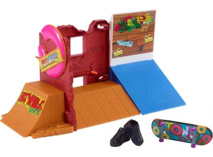 Mattel Hot Wheels Skates fingerboard skatepark herní set Donut Skatepark