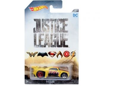 Mattel Hot Wheels tématické auto Justice League Bassline