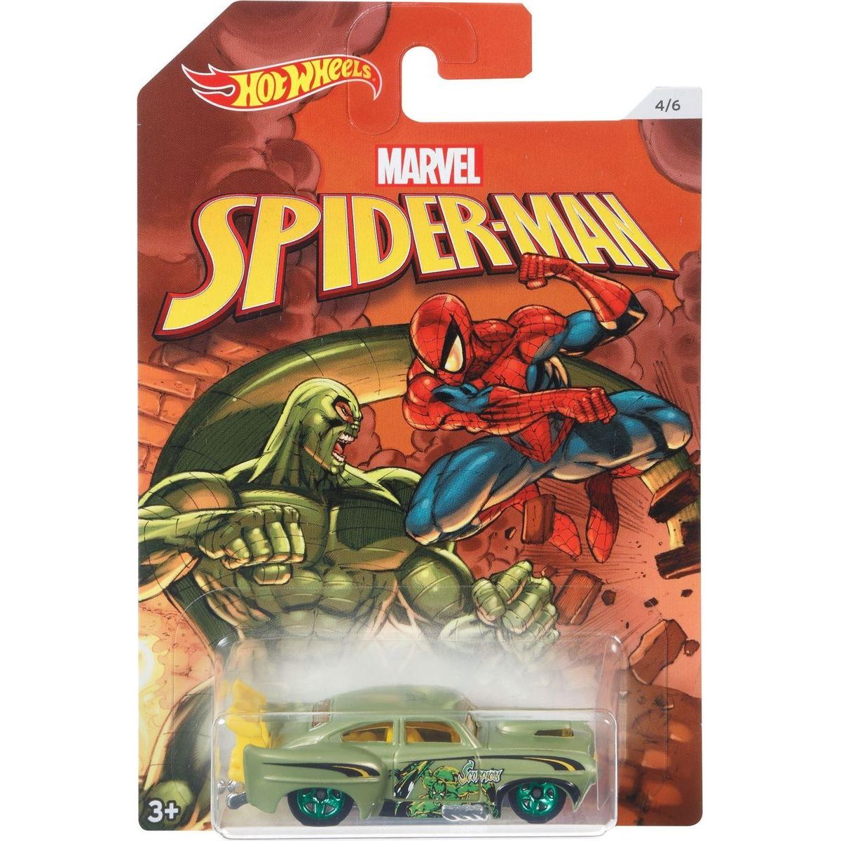 Mattel Hot Wheels tématické auto Marvel Spiderman Jaded
