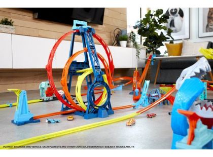 Mattel Hot Wheels track builder trojitá smyčka