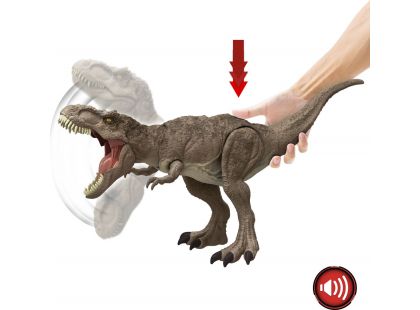 Mattel Jurassic World Zběsilý útok T-Rexe se zvuky