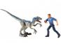 Mattel Jurský svět Dino příběh Velociraptor Blue a Owen 2