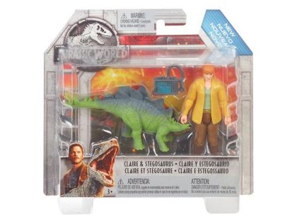 Mattel Jurský svět Základní figurka Claire a Stegosaurus