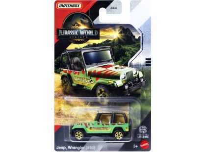 Mattel Matchbox Jurský svět dopravní prostředek Jeep Wrangler