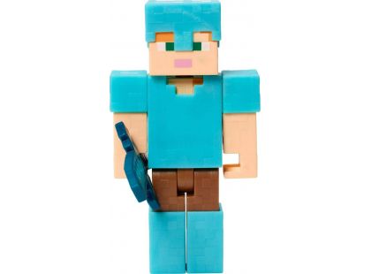 Mattel Minecraft 8 cm figurka Alex Diamond Armor s mečem