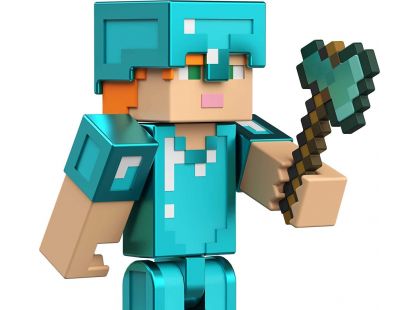 Mattel Minecraft 8 cm figurka Alex Diamond Armor