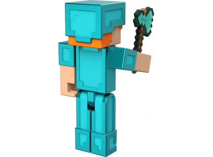 Mattel Minecraft 8 cm figurka Alex Diamond Armor