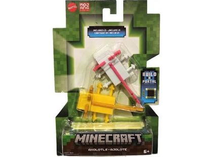 Mattel Minecraft 8 cm figurka Build a Portal Axolotls