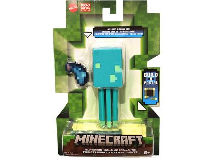 Mattel Minecraft 8 cm figurka Build a Portal Glow Squid