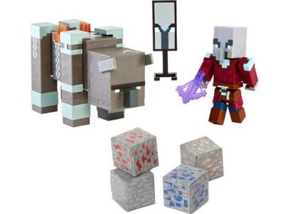 Mattel Minecraft 8 cm figurka dvojbalení Dungeons Ravager n Raid Captain