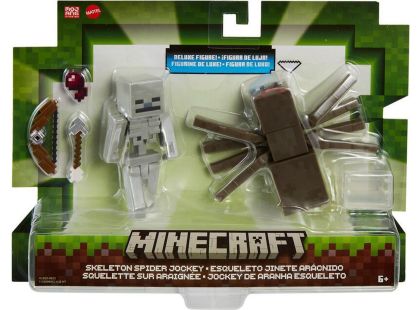 Mattel Minecraft 8 cm figurka dvojbalení Skeleton and Spider Jockey - Poškozený obal